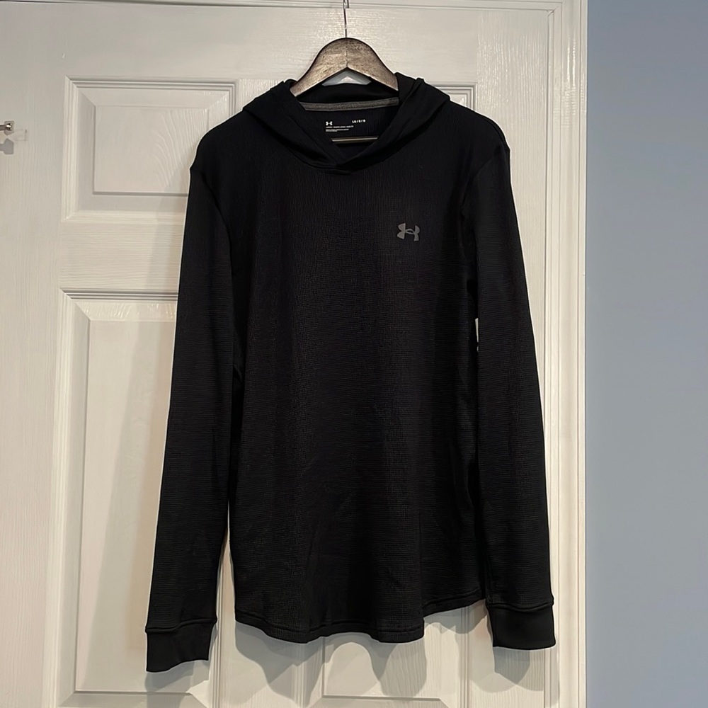 Under Armour Men’s Waffle Hoodie - black L - NWT